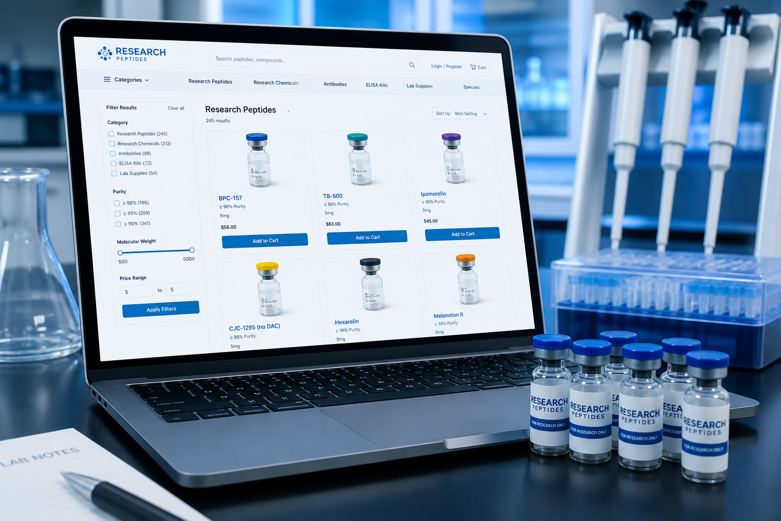 Ordering Research Peptides Online: A Faster Path for Qualified Labs
